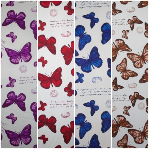 Cortinas cortas de ventana de Mariposas