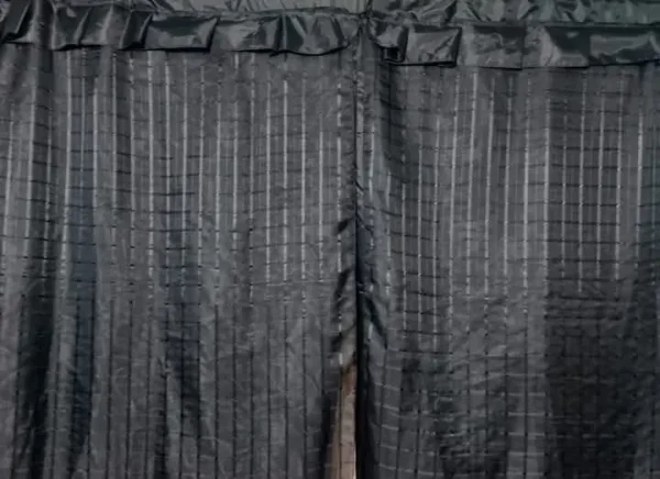 Cortinas de Tergal con Forro Negras