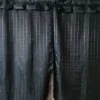 Cortinas de Tergal con Forro Negras