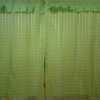 Cortinas de Tergal con Forro Verde Manzana