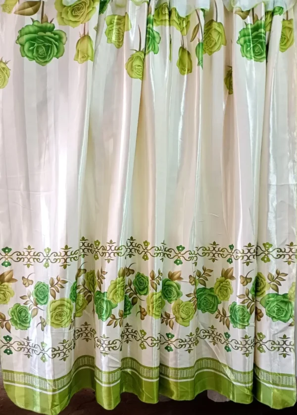 Cortinas de Blackout Satinado Verde Limon
