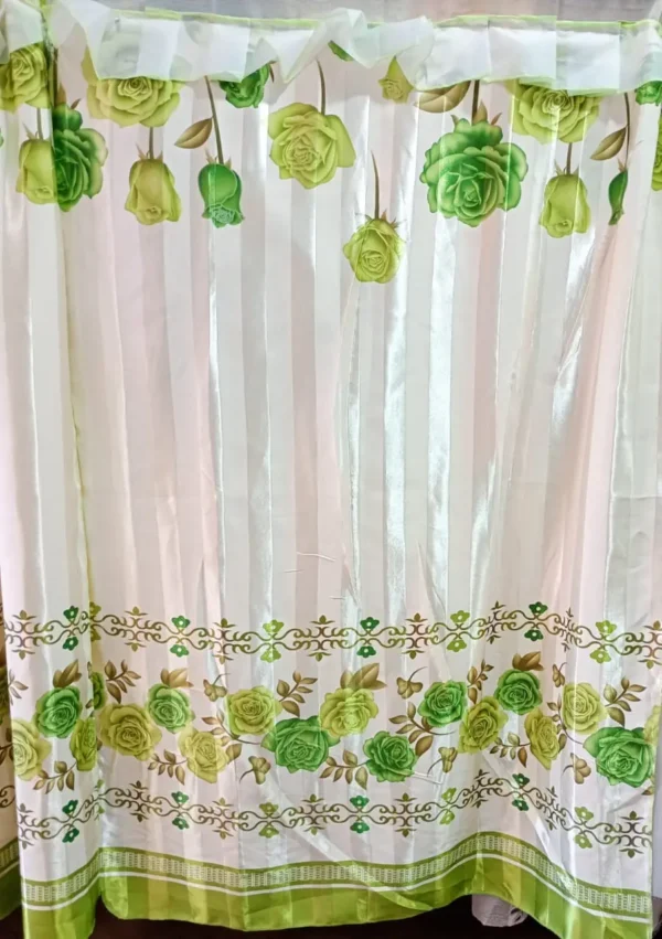 Cortinas de Blackout Satinado Verde Limon