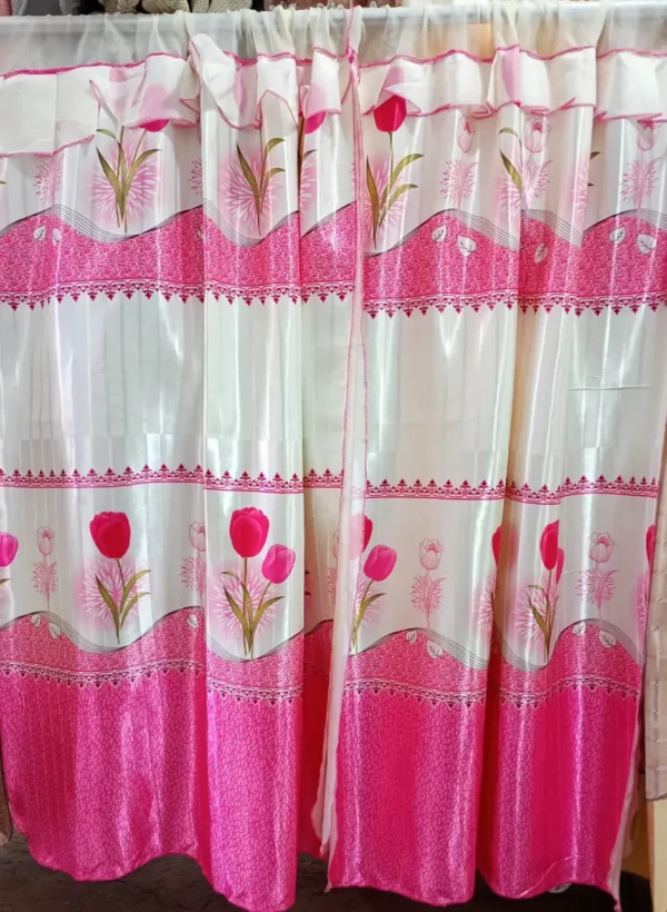 Cortinas de Blackout Satinado Fucsia