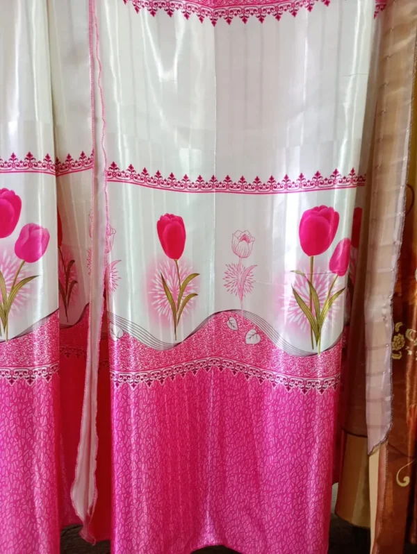 Cortinas de Blackout Satinado Fucsia