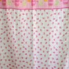 Cortinas de Cocina Tergal con Forro - Honguitos Rosas