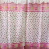 Cortinas de Cocina Tergal con Forro - Honguitos Rosas