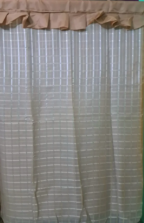 Cortinas de Tergal con Forro Color Arena