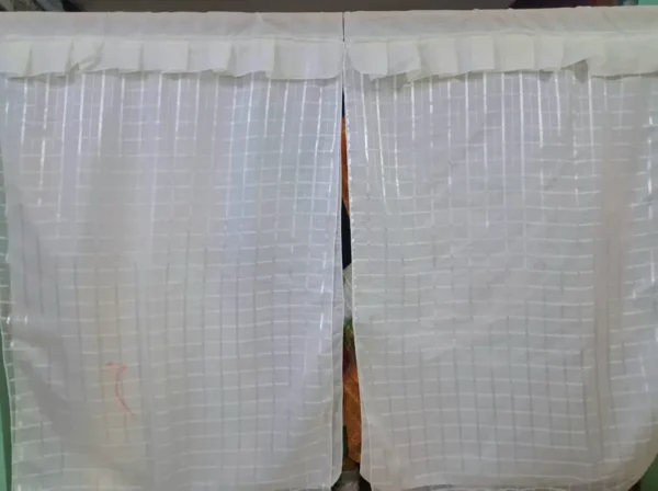 Cortinas de Tergal con Forro Color Beige