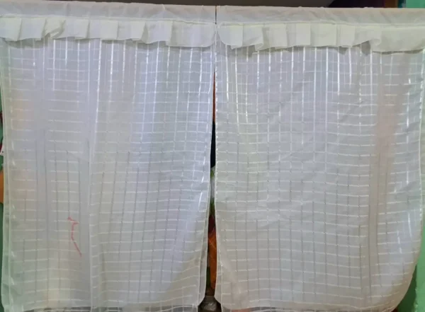 Cortinas de Tergal con Forro Color Beige
