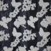 Cortinas de Organza Bordada de Mariposas Negro con Oro