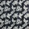 Cortinas de Organza Bordada de Mariposas Negro con Oro