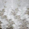 Cortinas de Lino Bordadas de Líneas Arena