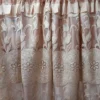 Cortinas de Organza Bordada Cafe Arena