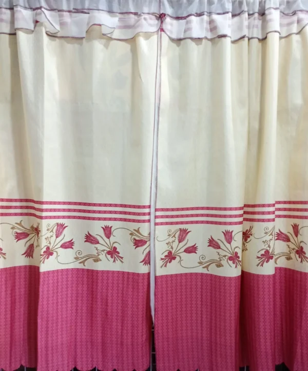 Cortinas de Gaza Pintada Color Vino