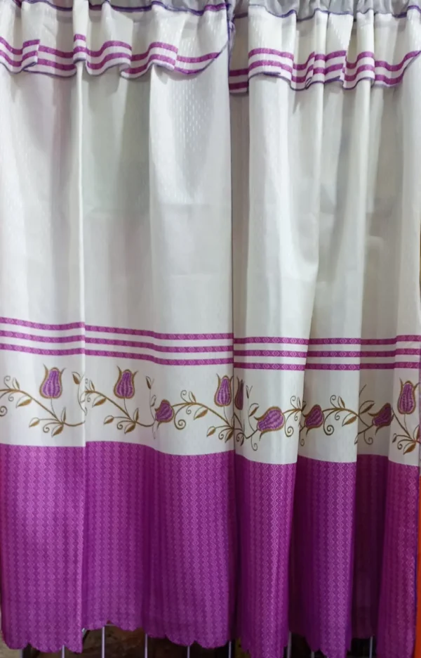 Cortinas de Gaza Pintada Color Uva