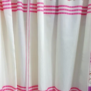 Cortinas de Gaza Pintada Color Fucsia
